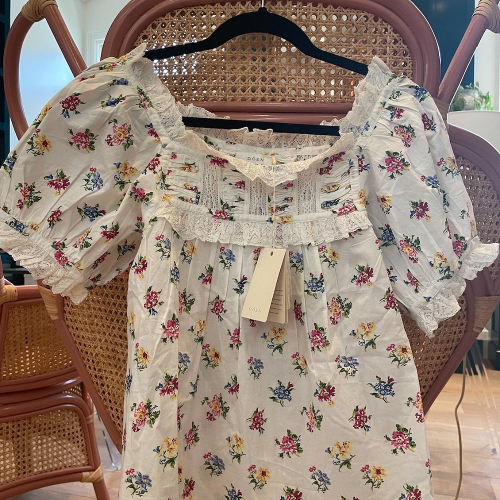 NWT DOEN Frances Floral Top